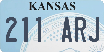 KS license plate 211ARJ