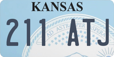 KS license plate 211ATJ
