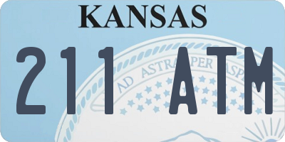 KS license plate 211ATM