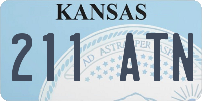 KS license plate 211ATN