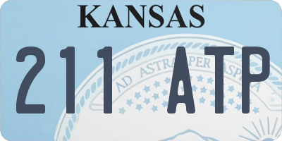 KS license plate 211ATP