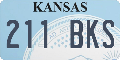 KS license plate 211BKS