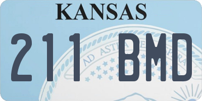 KS license plate 211BMD