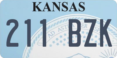 KS license plate 211BZK
