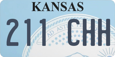 KS license plate 211CHH