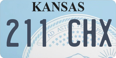 KS license plate 211CHX