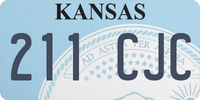 KS license plate 211CJC