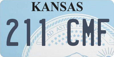 KS license plate 211CMF
