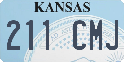 KS license plate 211CMJ