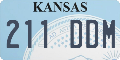 KS license plate 211DDM