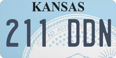 KS license plate 211DDN