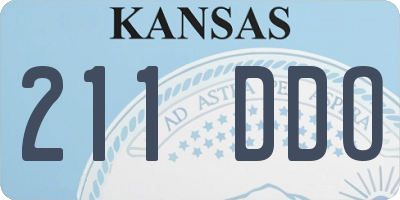 KS license plate 211DDO