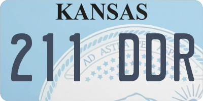 KS license plate 211DDR