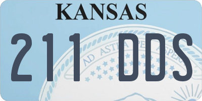 KS license plate 211DDS