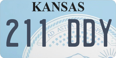KS license plate 211DDY