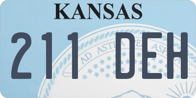KS license plate 211DEH