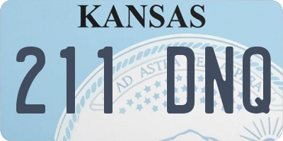 KS license plate 211DNQ
