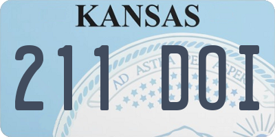 KS license plate 211DOI
