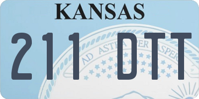 KS license plate 211DTT