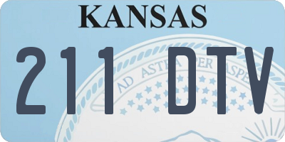 KS license plate 211DTV