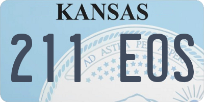KS license plate 211EOS