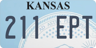 KS license plate 211EPT