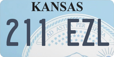 KS license plate 211EZL