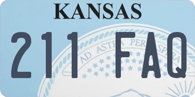 KS license plate 211FAQ