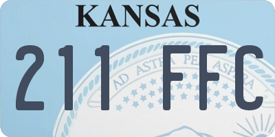 KS license plate 211FFC