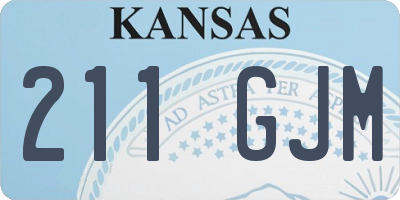 KS license plate 211GJM