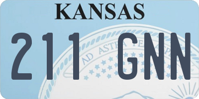 KS license plate 211GNN
