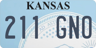KS license plate 211GNO