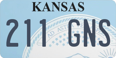 KS license plate 211GNS