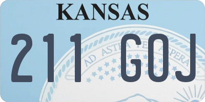 KS license plate 211GOJ