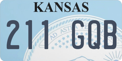 KS license plate 211GQB