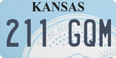 KS license plate 211GQM