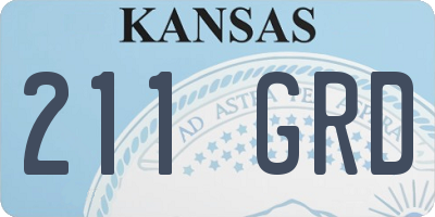 KS license plate 211GRD