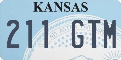 KS license plate 211GTM