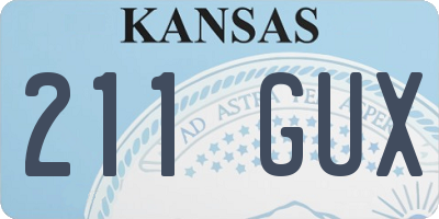 KS license plate 211GUX