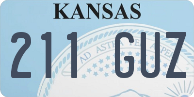 KS license plate 211GUZ