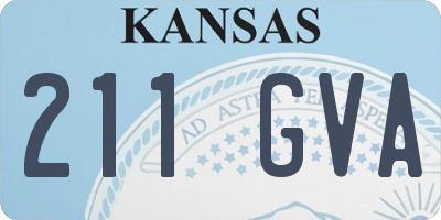 KS license plate 211GVA