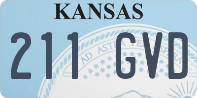 KS license plate 211GVD