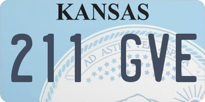 KS license plate 211GVE