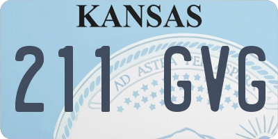 KS license plate 211GVG