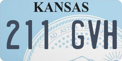 KS license plate 211GVH