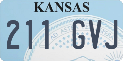 KS license plate 211GVJ