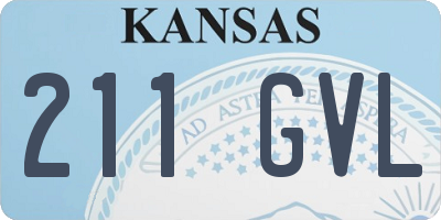 KS license plate 211GVL