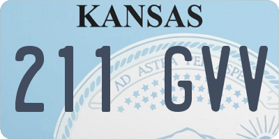 KS license plate 211GVV
