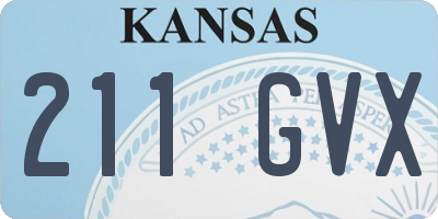 KS license plate 211GVX