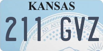 KS license plate 211GVZ